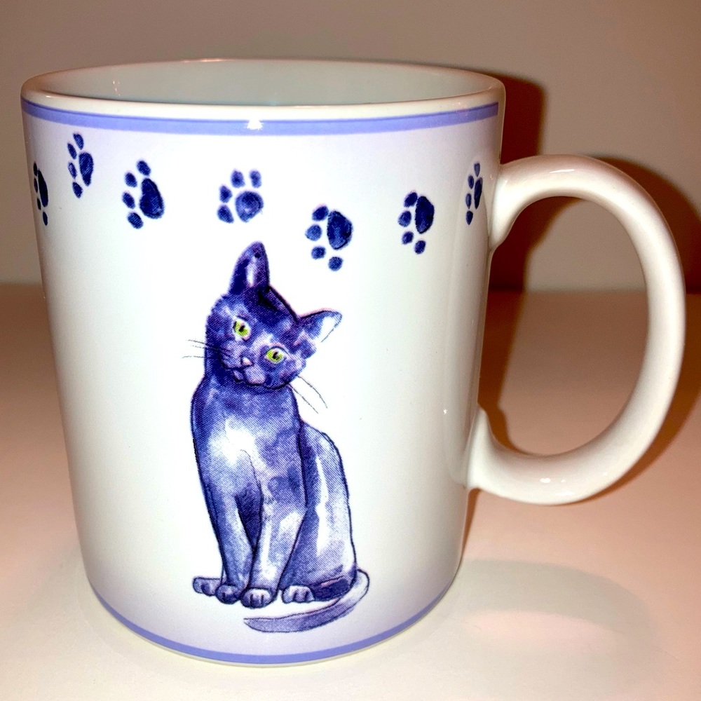 RARE Casamoda Cat Paw Prints Limited Edition Collectible Kitty NEW Ceramic Mug - Picture 8 of 11